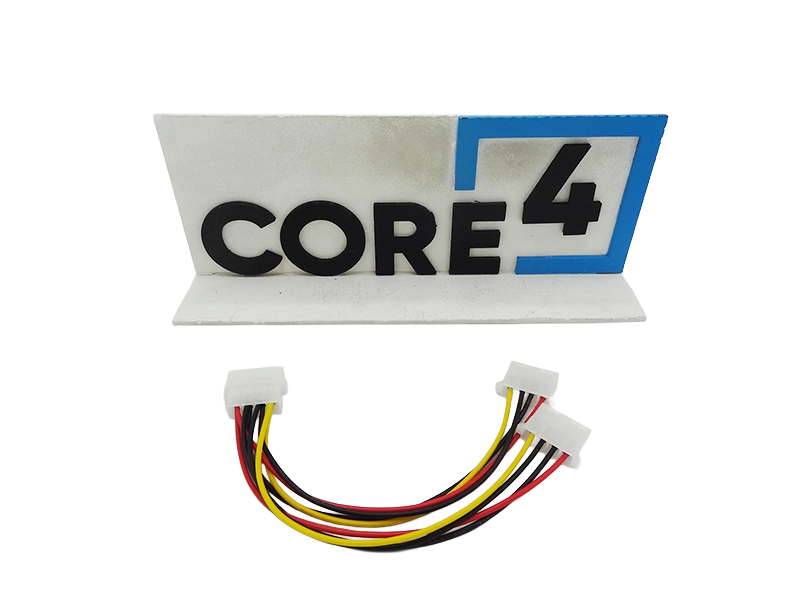 MOLEX B06XQGDGDR 4 Pin Power Supply Y Splitter Cable - 2 Female to 1 Male