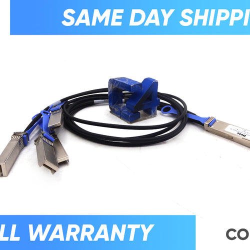 DELL CBL-QSFP-4X10GSFP-PASS-1M 1m QSFP+ Breakout Twinax Cable, Passive