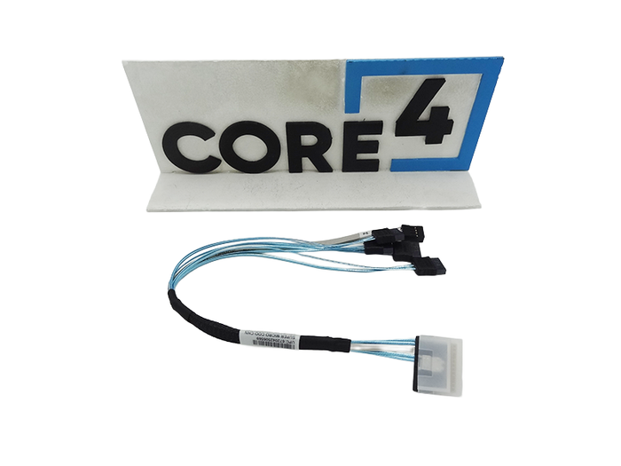 SUPERMICRO CBL-SAST-1230T4S1-100 SlimSAS x8STR to 4x SATA+2X4 SB, 30CM Cable