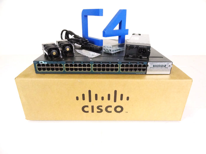 CISCO WS-C3560X-48PF-L Catalyst Gigabit Eth Switch 48P POE - 1x Power - 2x Fans