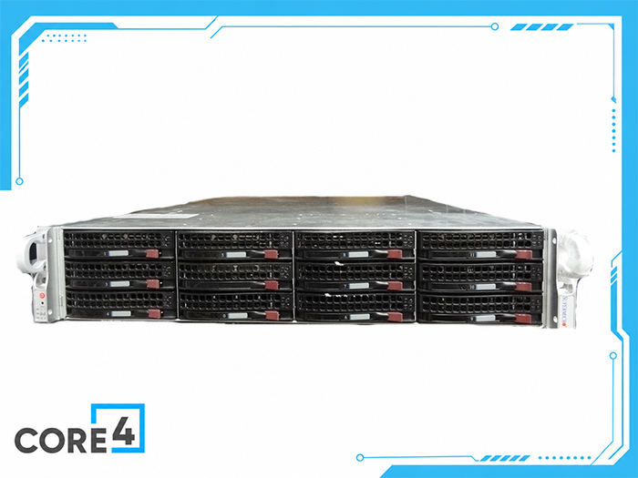 SUPERMICRO CSE-826BE1C4-R1K23LPB 2U 12BAY DUAL PSU RACKMOUNT CHASSIS