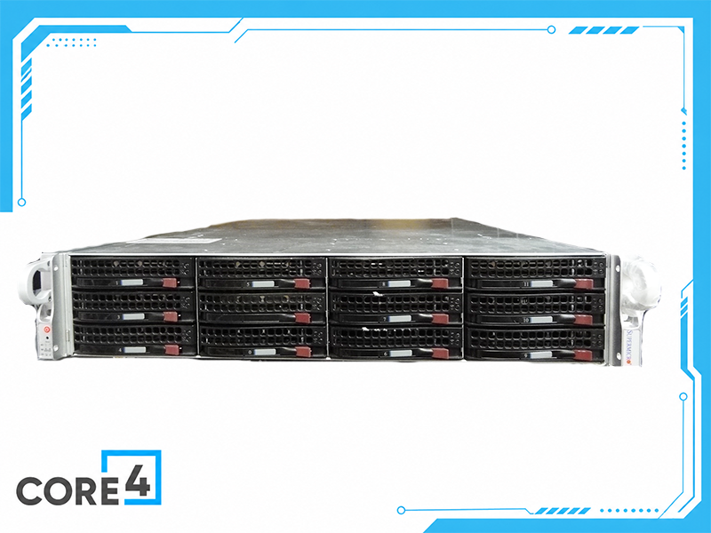 SUPERMICRO CSE-826BE1C4-R1K23LPB 2U 12BAY DUAL PSU RACKMOUNT CHASSIS