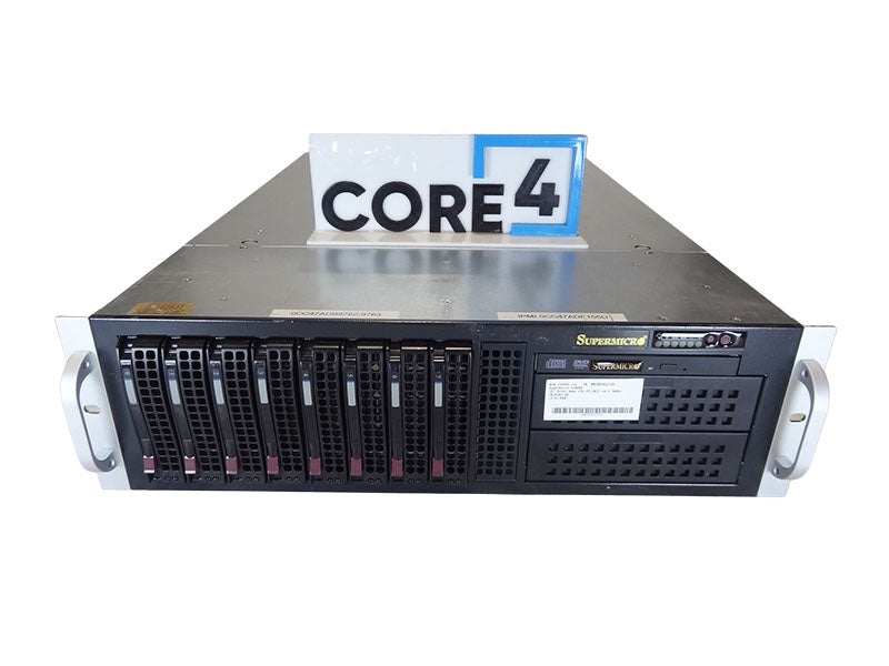 SUPERMICRO CSE-835 X10DRH 3U 8x 3.5 bay dual PSU with Dual E5-2600 v3v4 Motherboard
