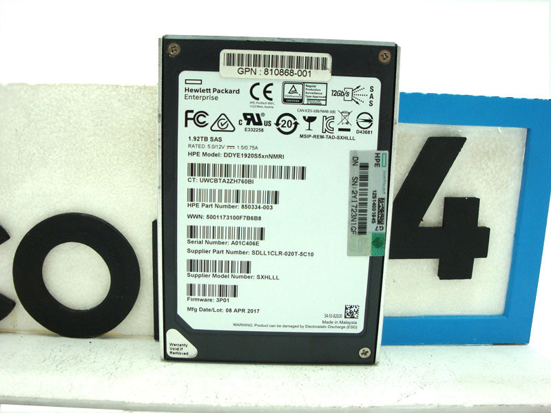 HP DDYE1920S5XNNMRI HPE 3PAR SS 8000 1.92TB 6G 2.5INCH SAS SSD