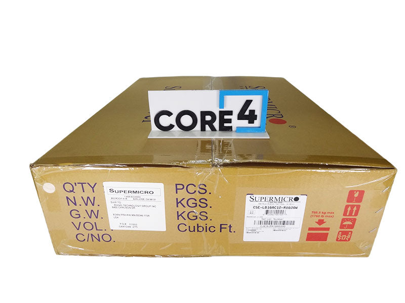 SUPERMICRO CSE-LB16AC10-R860AW 1U 10x2.5 DUAL 860W RACKMOUNT SERVER