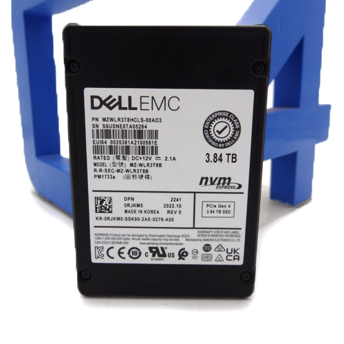 DELL RJKM5 3.84TB PM1733a 2.5 4.0 NVMe SSD