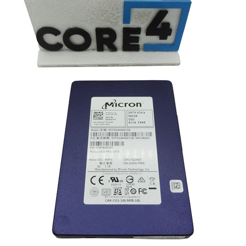 MICRON MTFDDAK960TCB GRADE-B 960GB SATA 5100 PRO 6GBPS 2.5 SSD (80-89% HEALTH)