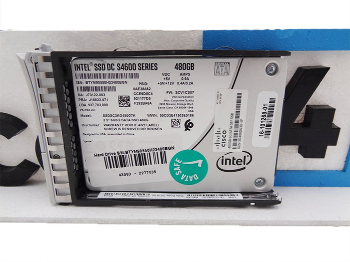CISCO UCS-SD480G63X-EP CISCO 480GB 2.5 6G SATA ENTERPRISE S4600 SSD HARD DRIVE