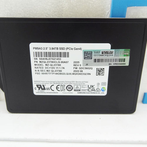 SAMSUNG MZQL23T8HCLS-00A07 3.84TB PM9A3 4.0 2.5 NVMe SSD