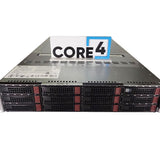 SUPERMICRO CSE-827B X10DRT-B+ RUBRIK 2U 4x X10DRT-B+ 4x S3008L-L8E 12x3.5 System