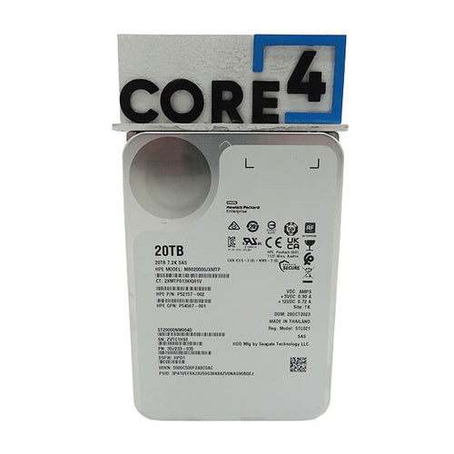 3COM P53553-B21 HPE 20TB SAS 12G BUSINESS CRITICAL 7.2K LFF