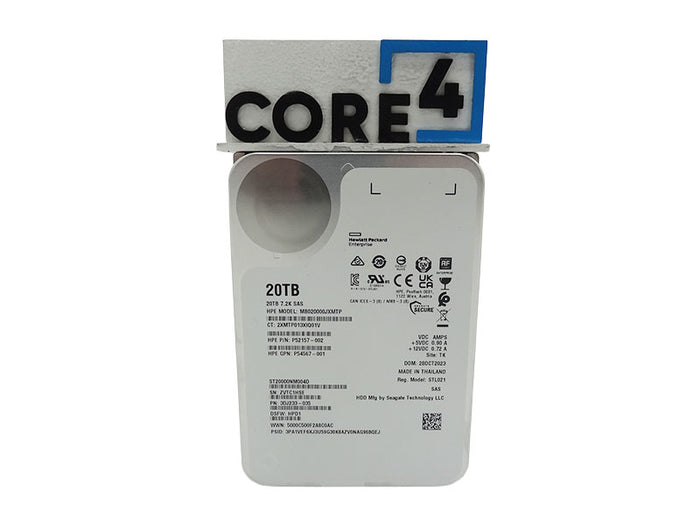 3COM P53553-B21 HPE 20TB SAS 12G BUSINESS CRITICAL 7.2K LFF
