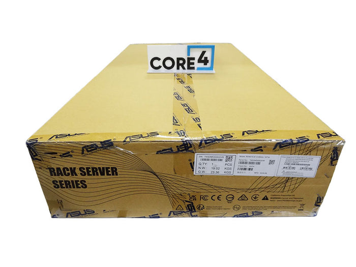 ASUS RS501A-E12-RS4U 1U 4x2.5 NVME SINGLE EPYC 9005 2x SINGLE SLOT GPU SERVER