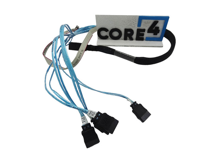 SUPERMICRO SA-F43S7PS-0.6M-N2 0.6M Mini SAS HD to SATA x4 12Gbps Raid Cable