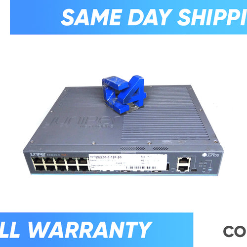JUNIPER EX2200-C-12P-2G 12-PORT GIG POE+ & 2X SFP+ SWITCH
