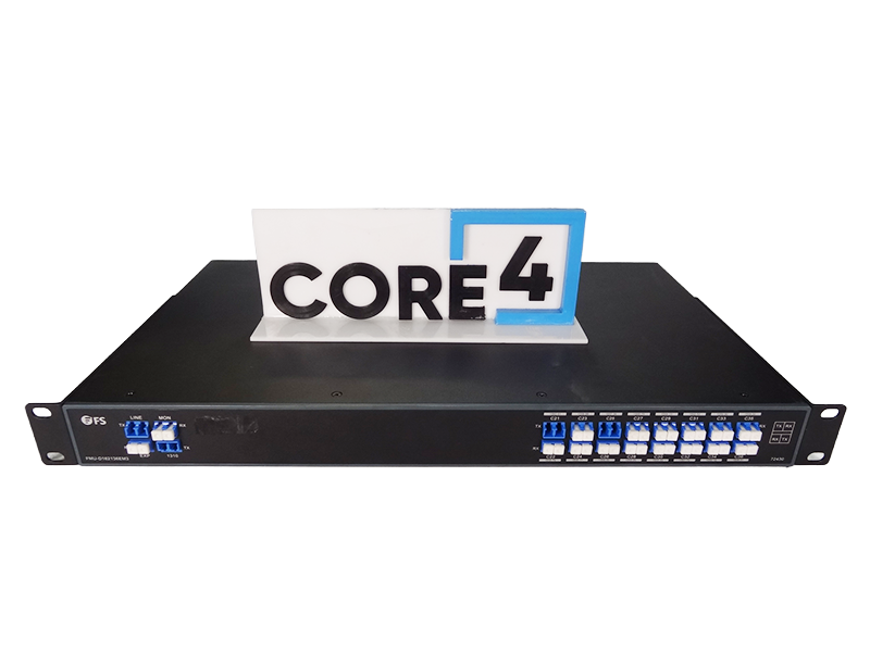 FS FMU-D162136EM3 1U 16 Channels DWDM Mux Demux, 100GHz C21-C36