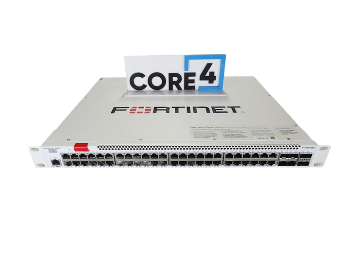 FORTINET FS-548D 48x GERJ45 ports, 4x 10 GE SFP+ ports 2x 40 GE QSFP SWITCH