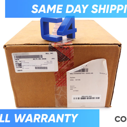 DELL FWK3M COMPLELLENT 3.5' 300GB 15K FC HDD *New*