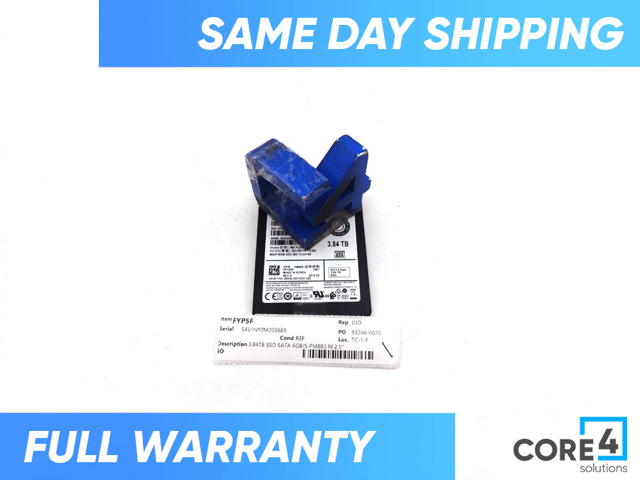 DELL FYP5F 3.84TB SSD SATA 6GB/S PM883 RI 2.5 - MZ-7LH3T8A