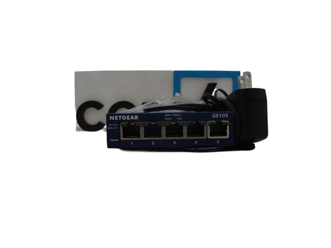 NETGEAR GS105 5-Port Gigabit Ethernet Unmanaged Switch
