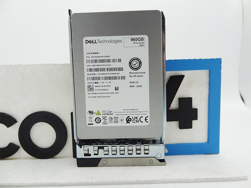 DELL HFS960GEETX099N 960GB NVME GEN4 U.2 HYNIX PE8110 2.5 SSD