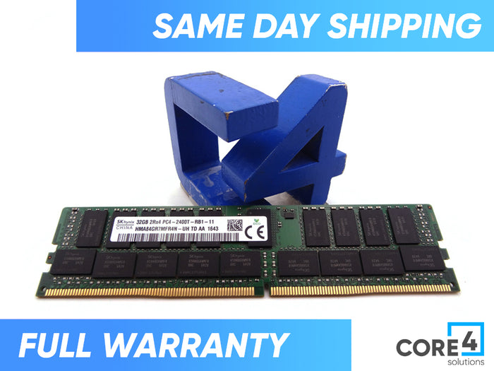 DELL M393A4K40CB1-CRC 32GB PC4-19200T DDR4-2400 2RX4 ECC -370-ACNW, M393A4K40BB1-CRC0Q, HMA84GR7MFR4N-UH, CPC7G, A8711888