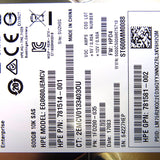 HP 781516-B21 600GB 12G SAS 10K 2.5IN SC HDD - 781577-001