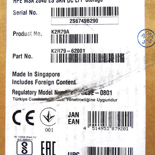 HP K2R79A MSA 2040 ES LFF SAN ARRAY DUAL CONTROLLER