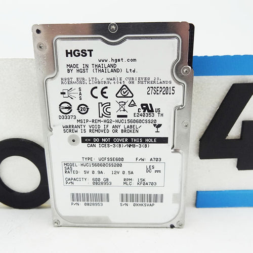 HITACHI HUC156060CSS20 600GB 15K 2.5 SAS 12GBPS HDD