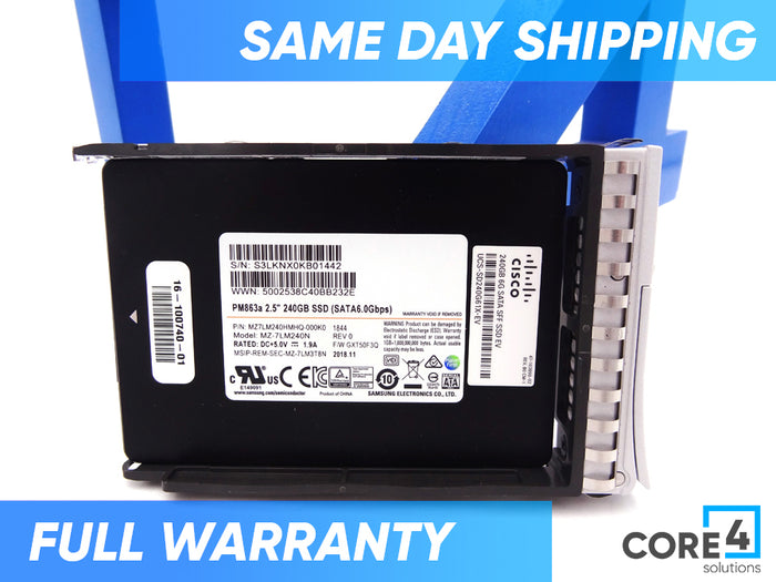 CISCO HX-SD240G61X-EV 240 GB SOLID STATE DRIVE