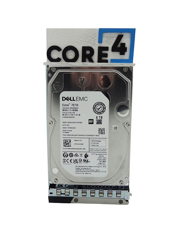 DELL J7W80 8TB 7.2K SATA 3.5 6G 512e HDD - EXOS