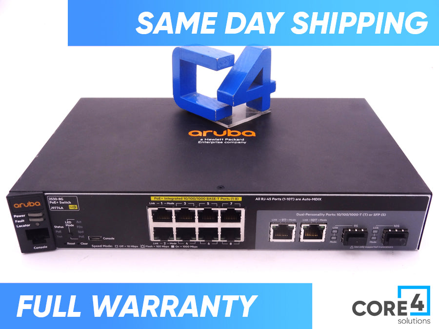 HP J9774A 2530-8G-POE+ SWITCH - J9774-61001