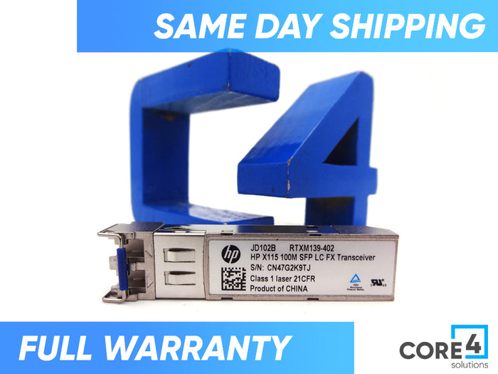 HP JD102B X110 100M SFP LC FX XCVR - 0231A0LP, JD102A