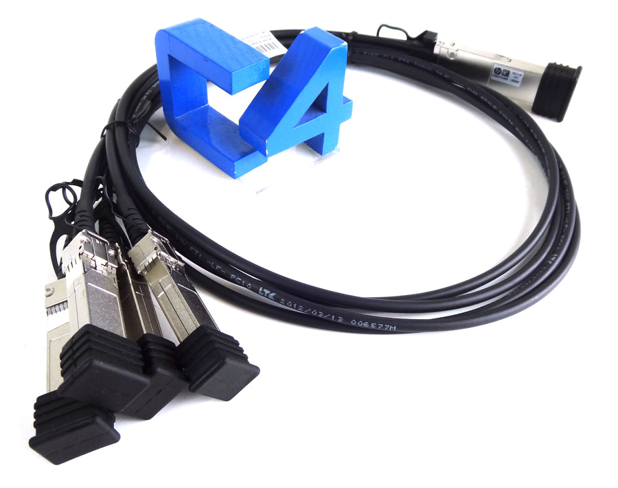 HP JG329A X240 40G QSFP+ TO 4X10G SFP+ 1M CABLE