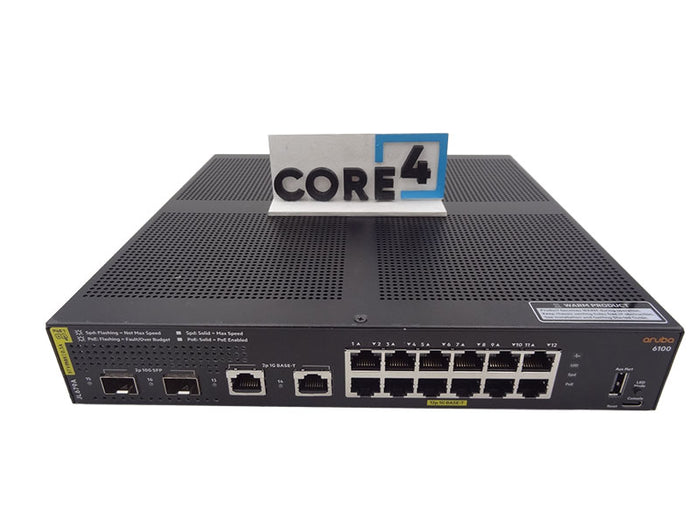 HP JL679A HPE ARUBA 6100 12G CL4 2SFP+ 139W
