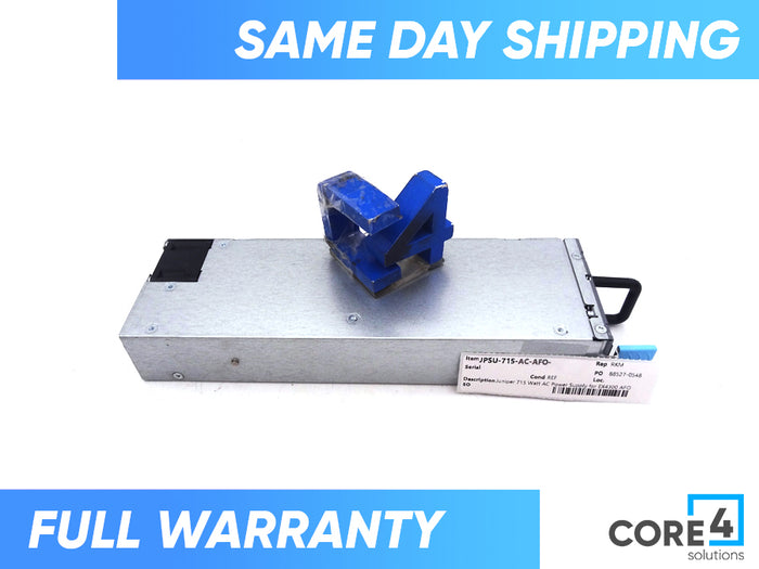 JUNIPER JPSU-715-AC-AFO- Juniper 715 Watt AC Power Supply for EX4300 AFO