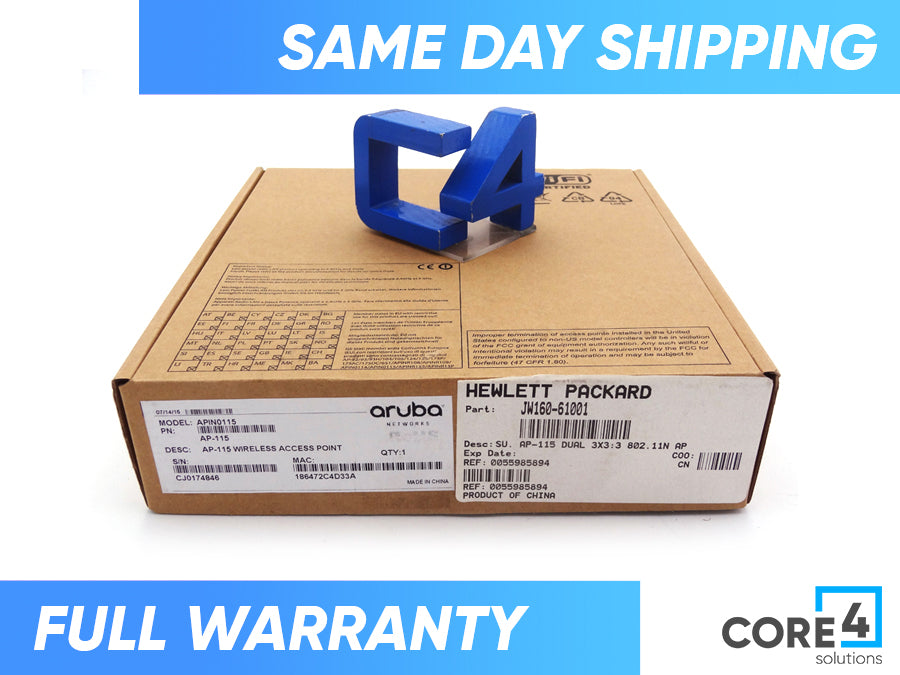 HP JW160A AP-115 DUAL 3X3:3 802.11N *New Sealed* - JW160-61001