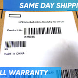 HP K2R04A 4M MINI SAS(HD) TO DUAL CABLE *New Sealed*