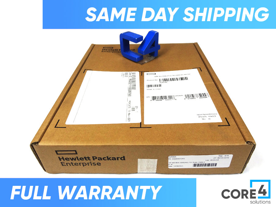 HP K2R04A 4M MINI SAS(HD) TO DUAL CABLE *New Sealed*