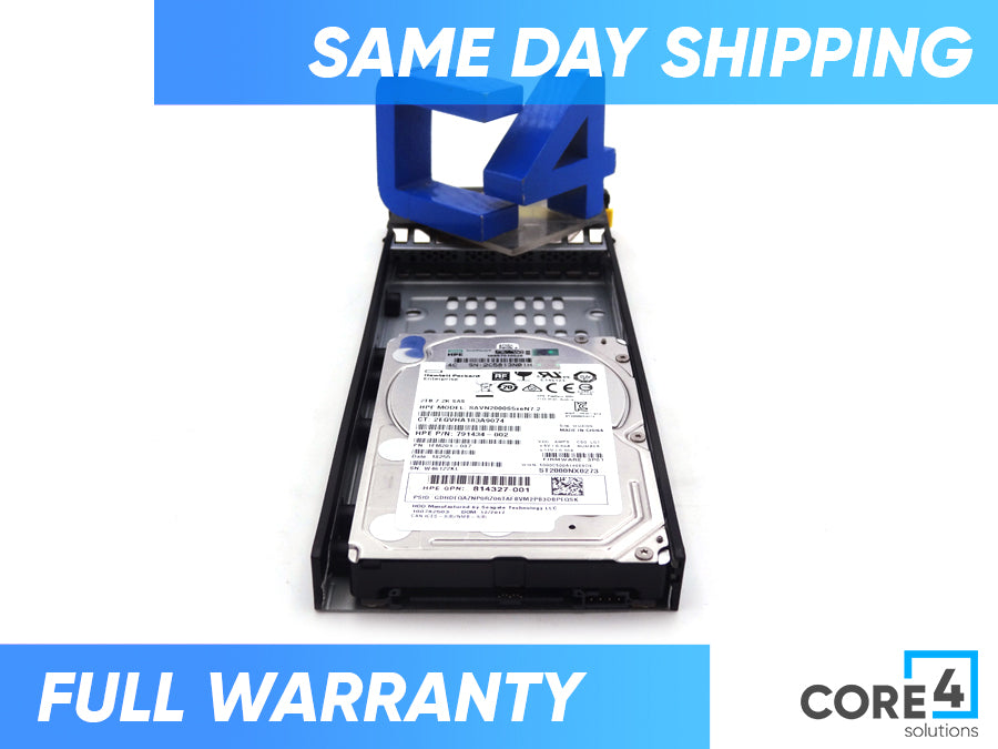 HP M0S91A 2TB 7.2K 2.5 M6710 SAS DRIVE - 814667-001