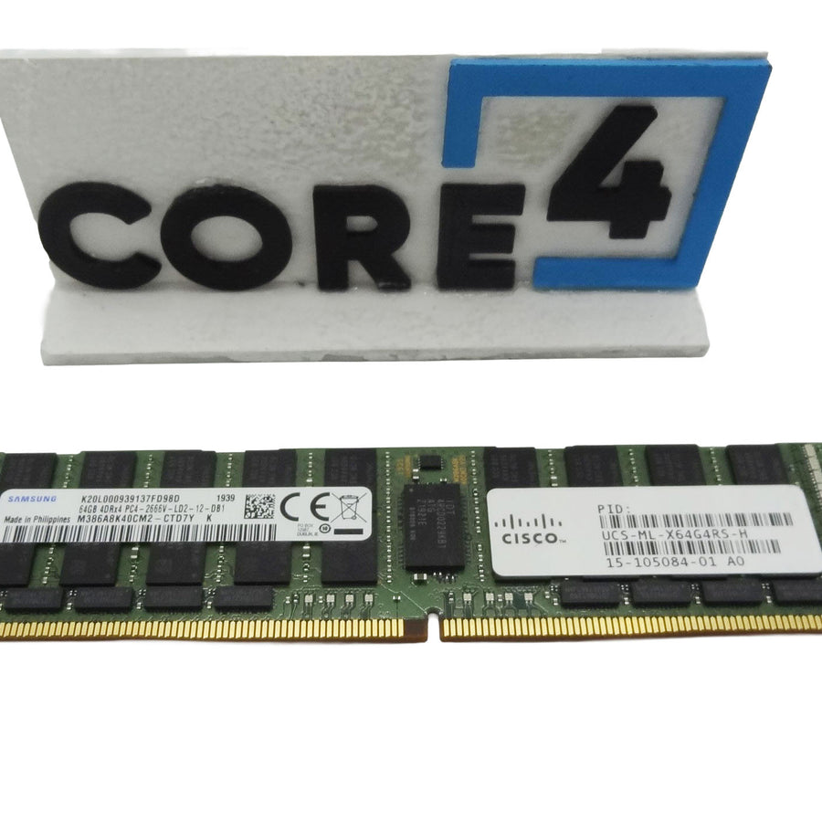 SAMSUNG M386A8K40CM2-CTD 64GB PC4-21300VL DDR4-2666 4DRX4 ECC LRDIMM