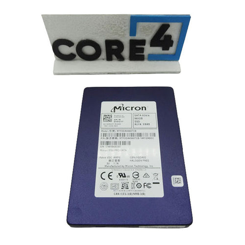 MICRON MTFDDAK960TCB GRADE-D 960GB SATA 5100 PRO 6GBPS 2.5 SSD (50-69% HEALTH)