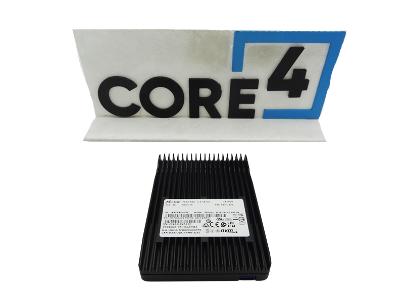 MICRON MTFDKCC1T9TFR-1BC1ZABYYR 1.92TB NVME GEN4 U.3 7450 Pro 2.5 SSD