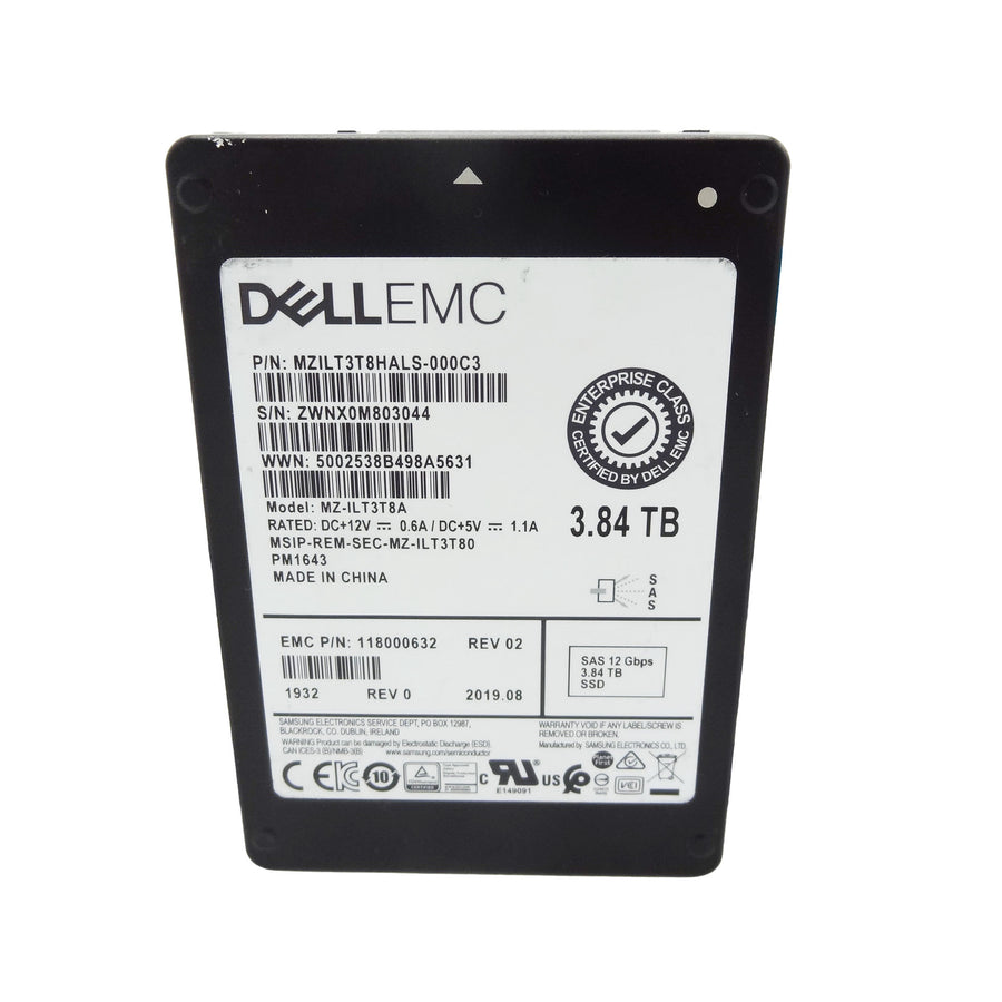 EMC MZ-ILT3T8A 3.84TB SAS PM1643 12GBPS 2.5 SSD