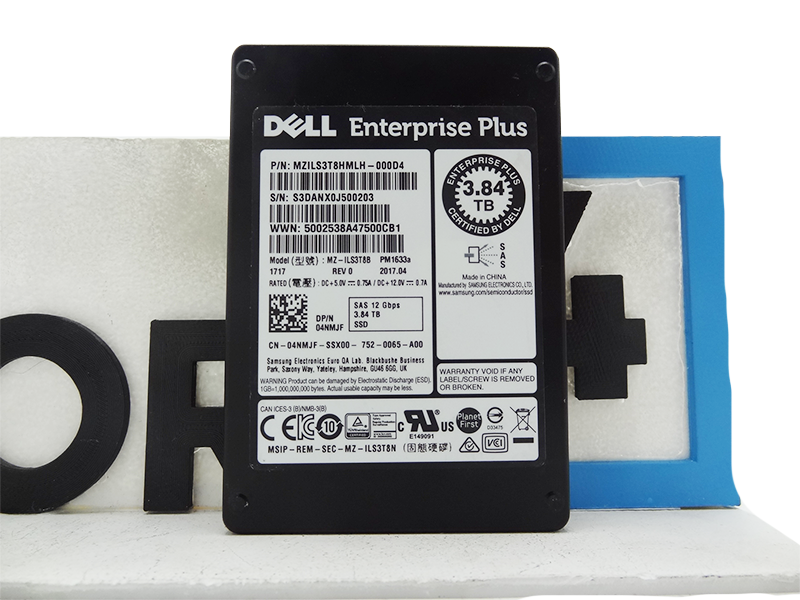 SAMSUNG MZILS3T8HMLH 3.84TB SAS 12GBPS PM1633A 2.5 SSD