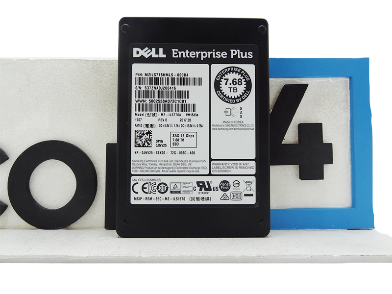 SAMSUNG MZILS7T6HMLS 7.68TB SAS 12GBPS PM1633a 2.5 SSD