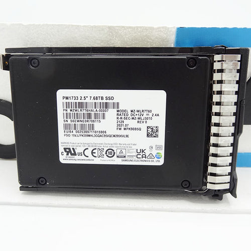 SAMSUNG MZWLR7T6HALA-00007 7.68TB SSD 2.5 U.2 PM1733 PCIe4x4DPx2 SED