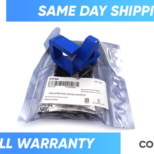 DELL NTF8N EMULEX DUAL-PT 10GBE SFP+ ADPT *New Bulk*