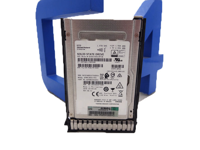 HP P06604-001 HPE 1.6TB SAS 12G WI SFF SC PM5 SSD