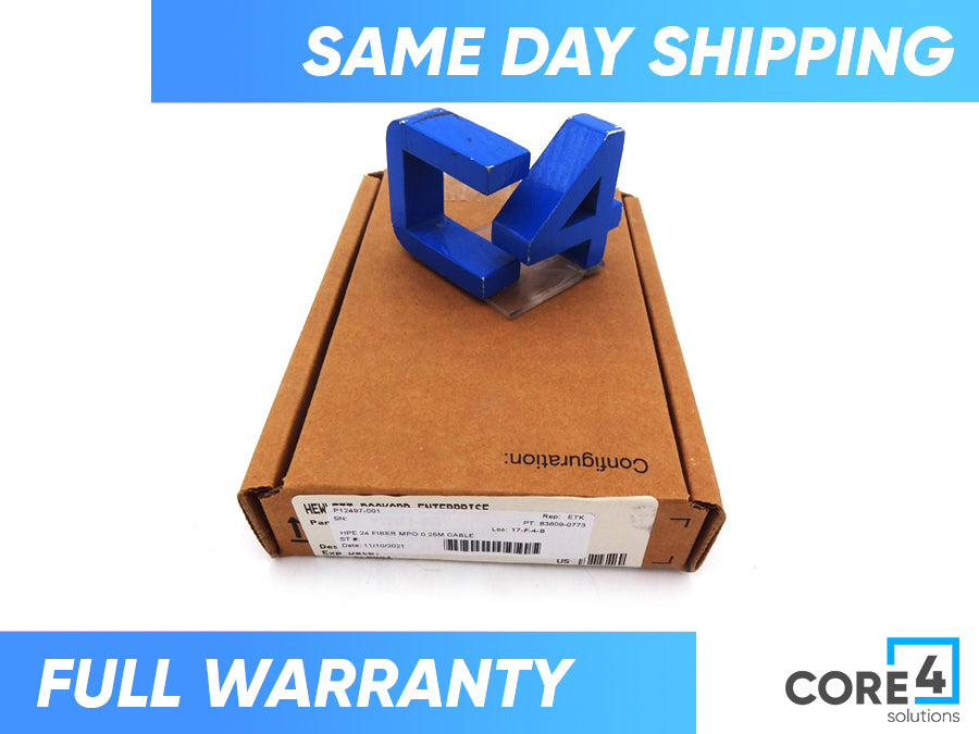 HP P12497-001 24 FIBER MPO 0.25M CABLE *New Bulk* - R1N44A